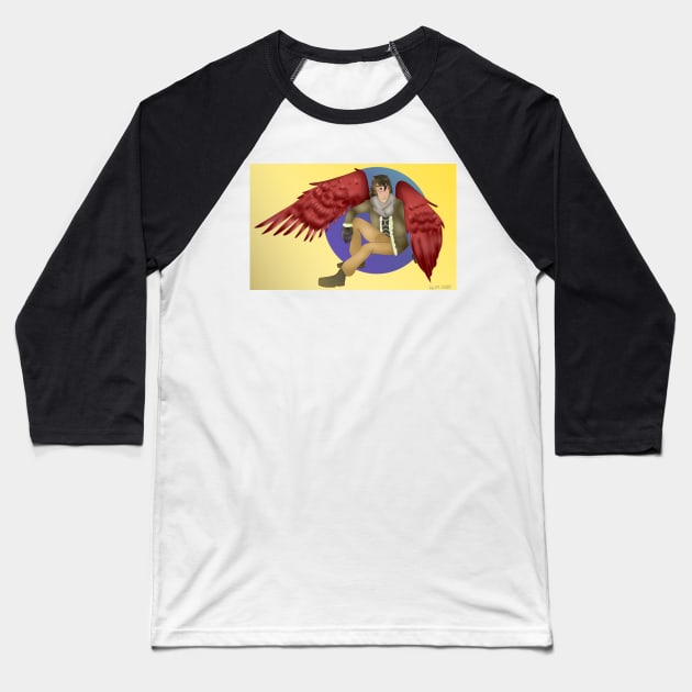Hawks and Aizawa fusion Baseball T-Shirt by Baly0110